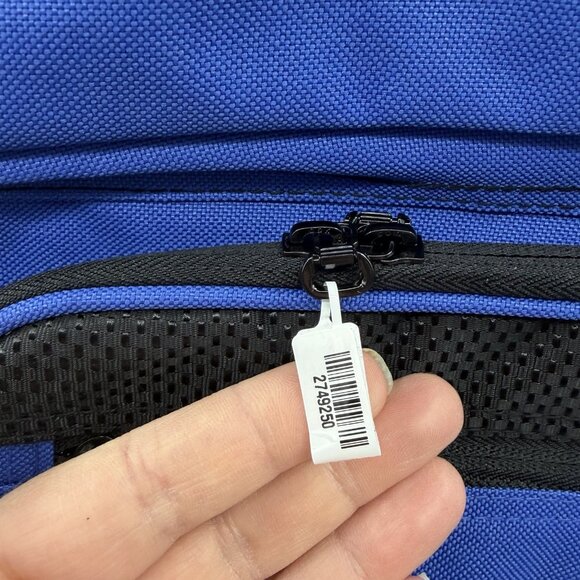 Shop‎ LC Extra Large Blue/Black Backpack with Pockets Cell Phone Holder 23x15x5 main image 4